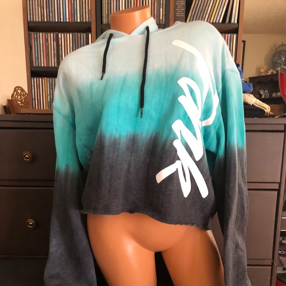 PINK Victoria's Secret Tops - Victoria’s Secret Pink ombré cropped hoodie M